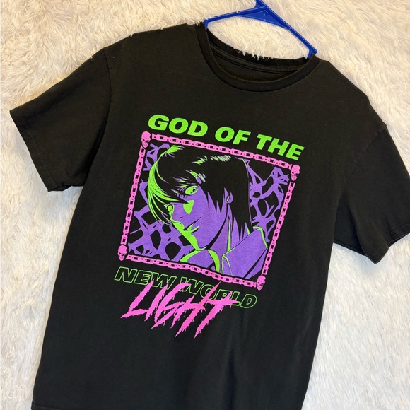 Death Note “God Of The New World Light” Neon Graphic T-Shirt | Size Medium 💚🩷💜 - Picture 3 of 12